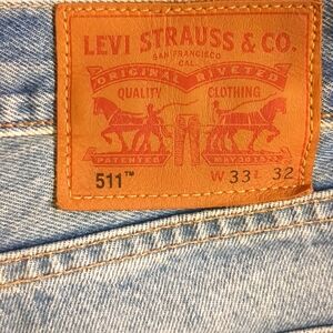 Men's LEVI'S 511 Light Blue Jeans 33x32